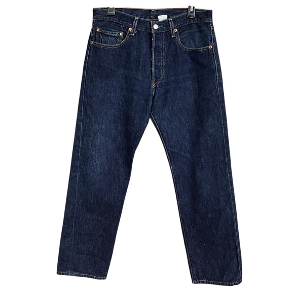 VTG 2003 Levi's 501 Original Fit Button-Fly Straight Leg Cotton Denim Jeans SZ33 - Picture 1 of 9
